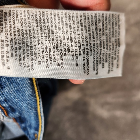 Levi's 505 Jeans Men's 36X32 Blue Straight Regular Fit‎ - Picture 12 of 16